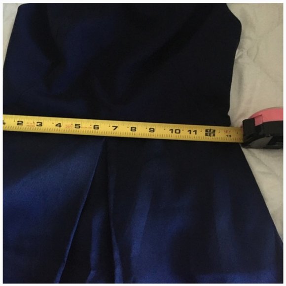 Ted Baker blue pink Hollii off-the-shoulder stripe Jacquard Dress size 1 nwot - Picture 10 of 12